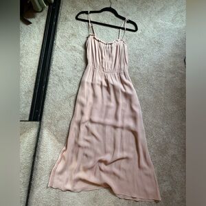 Blush midi reformation dress